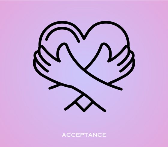 The Calm Canvas activity card: Acceptance