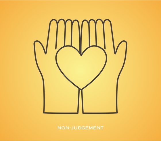 The Calm Canvas activity card: Non-judgement