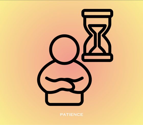The Calm Canvas activity card: Patience