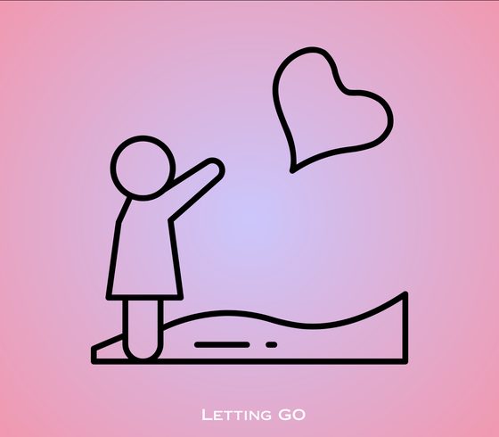 The Calm Canvas activity card: Letting go