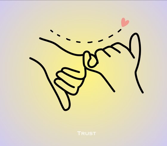 The Calm Canvas activity card: Trust
